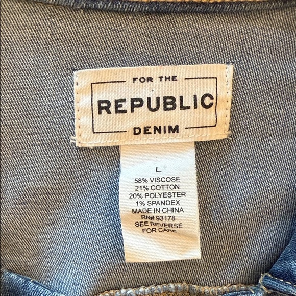 For The Republic Classic Denim Jacket - Picture 5 of 7